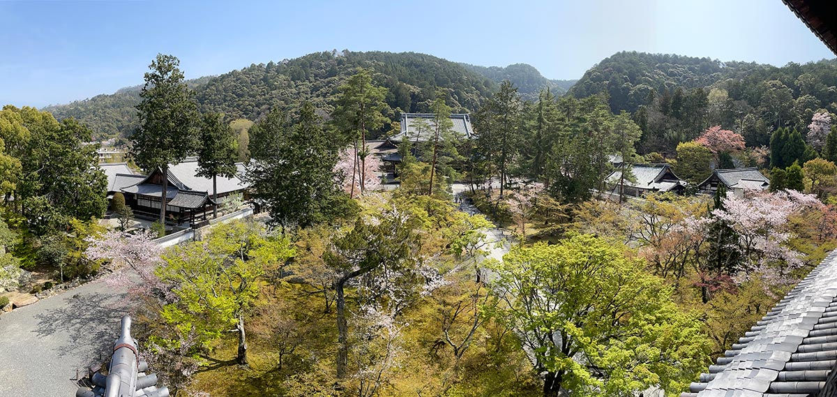 Nanzen-ji seen from the top of the gate