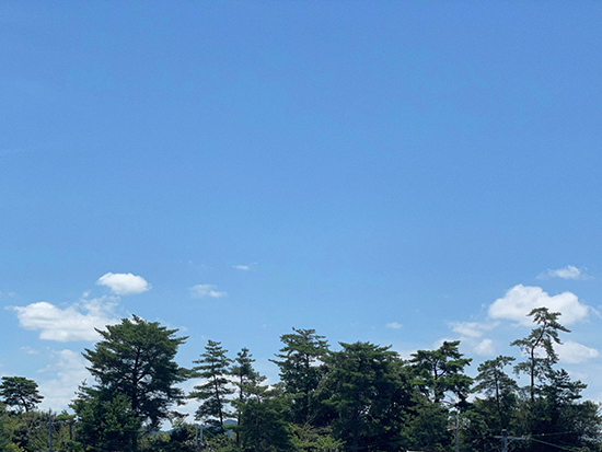 summer sky in Japan